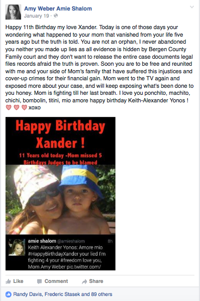 Xander's Birthdays - Legally Separated From His Mother-FRAUD
